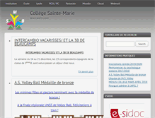 Tablet Screenshot of college.stemariebeaucamps.fr