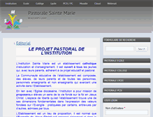 Tablet Screenshot of pastorale.stemariebeaucamps.fr