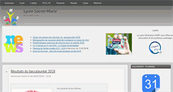 Desktop Screenshot of lycee.stemariebeaucamps.fr