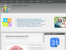 Tablet Screenshot of lycee.stemariebeaucamps.fr